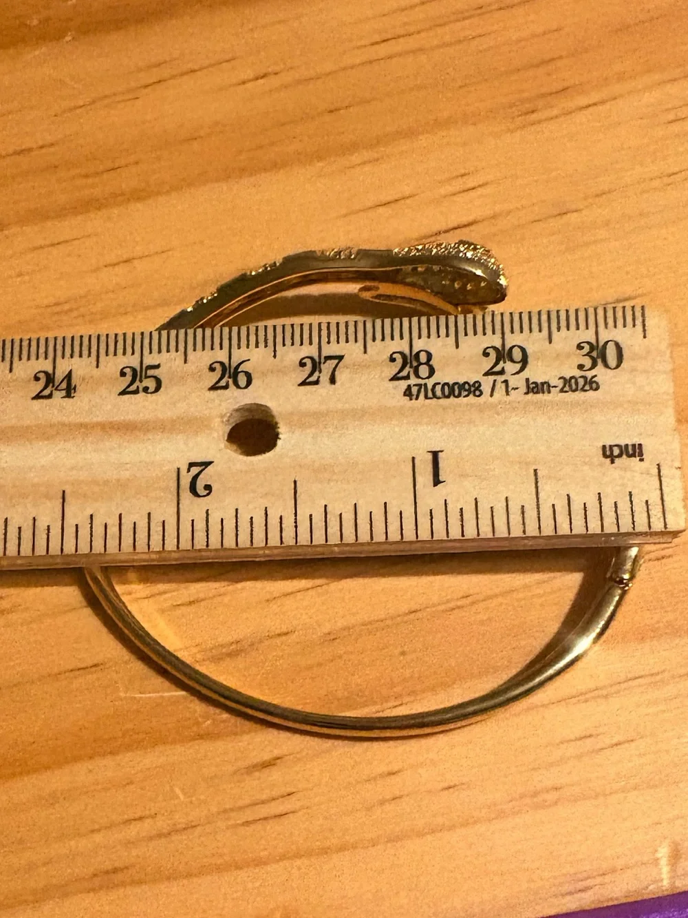 Snake cooper& Zirconium Bracelet Classic Nail Open Bangles